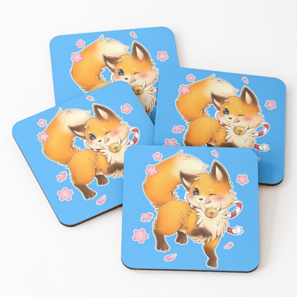 Item preview, Kawaii Kitsune - Japan Fox Sakura designed and sold by YumePeachyPie.