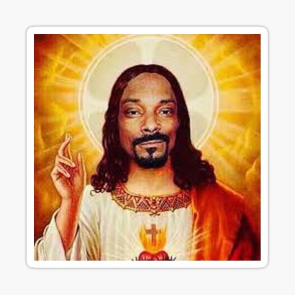 Snoop Dogg goes jesus Sticker