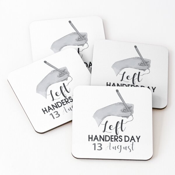 Item preview, The word " Left Handers Day 13 August "with writing  art designed and sold by Mahe Jabeen.