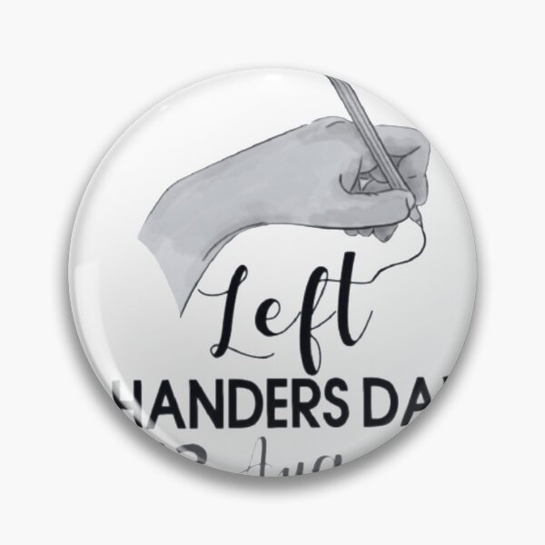 Item preview, The word " Left Handers Day 13 August "with writing  art designed and sold by Mahe Jabeen.
