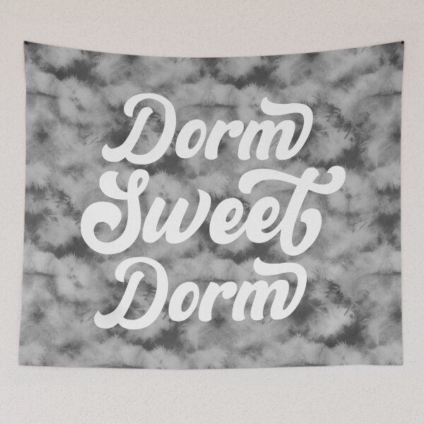 Item preview, Dorm Sweet Dorm Black Watercolor Tie Dye designed and sold by MarzStudio.
