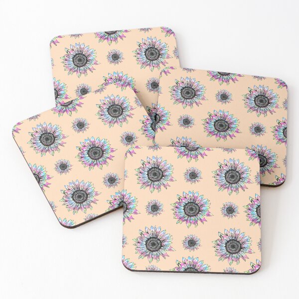 Item preview, Tie Dye Colorful Sunflowers Pattern - PeachPuff designed and sold by MysticMagpie.