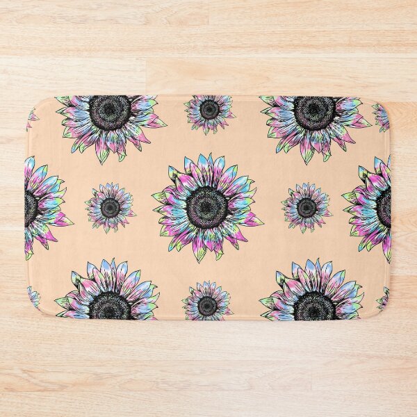Item preview, Tie Dye Colorful Sunflowers Pattern - PeachPuff designed and sold by MysticMagpie.