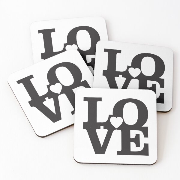 Item preview, Love letter heart in the middle black designed and sold by Two Left Hands Design.