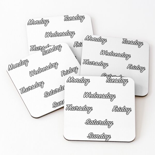 Item preview, Days of the week - black and white designed and sold by PaintPsd.