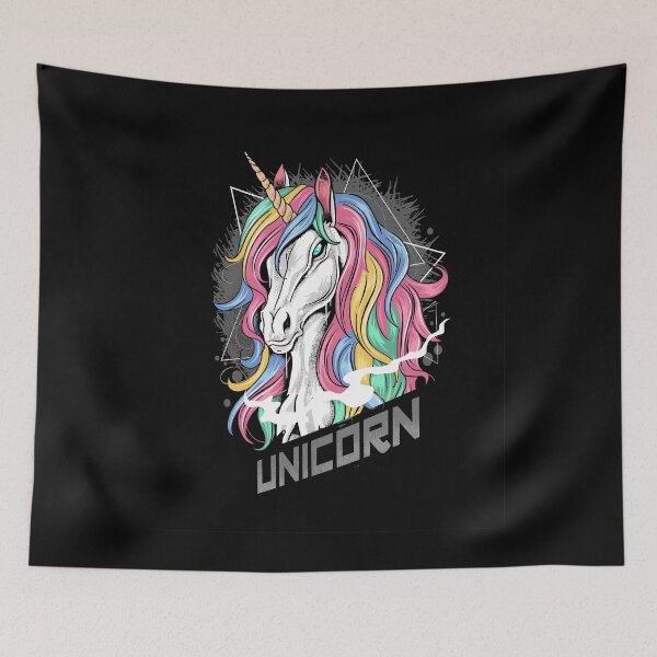 Item preview, unicorn full colour with gold designed and sold by qzpolo.