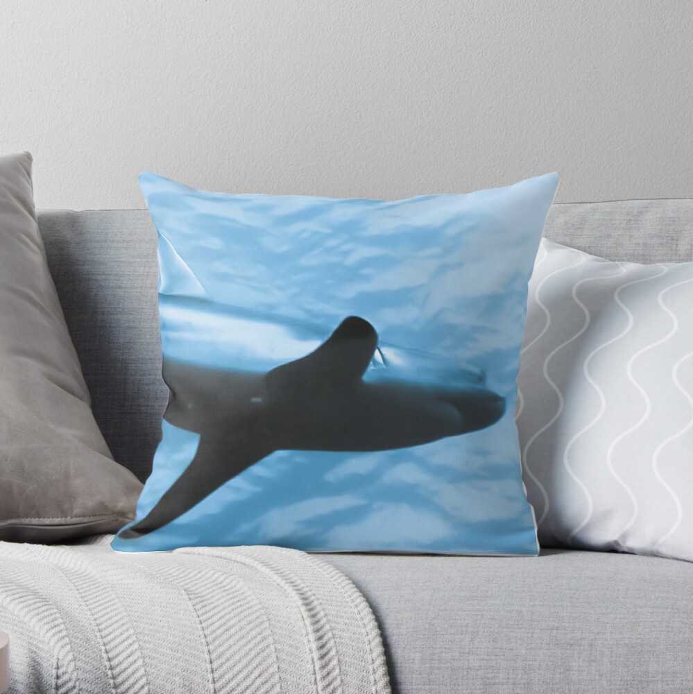 shark throw pillow