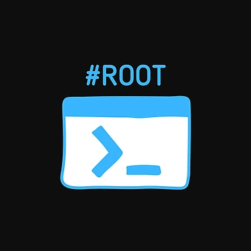 Artwork thumbnail, Root Linux - Blue by OpensourceGeeks