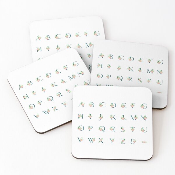 Item preview, floral alphabet letters  designed and sold by Funny-Vintage.