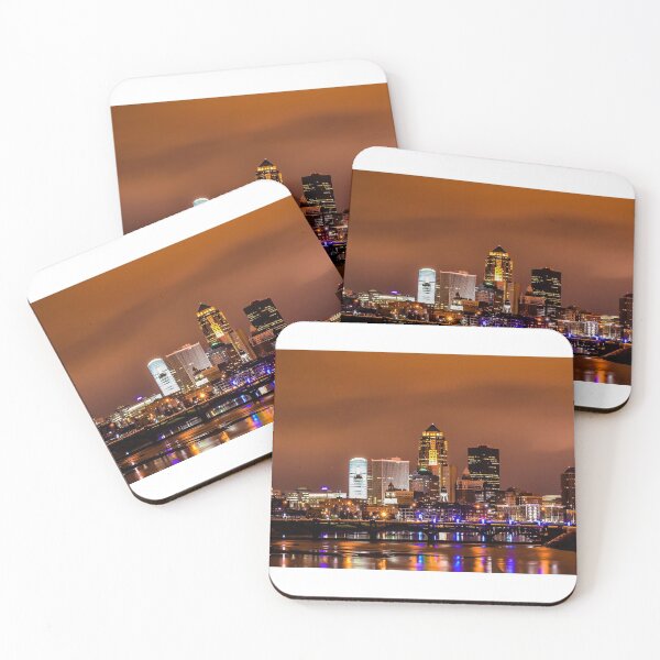 Item preview, Des Moines Night Skyline designed and sold by tgornick.