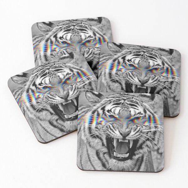 Item preview, Tiger Roar Black and White designed and sold by Sabbaht.