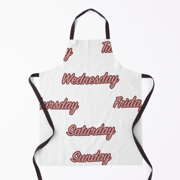 Item preview, Days of the week - maroon/red designed and sold by PaintPsd.