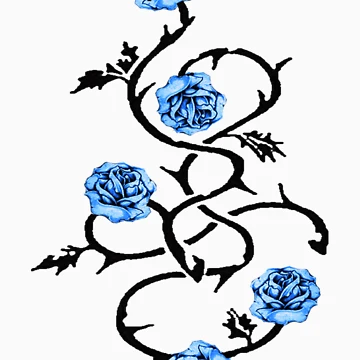 Artwork thumbnail, Four Blue Roses by Becky Pike