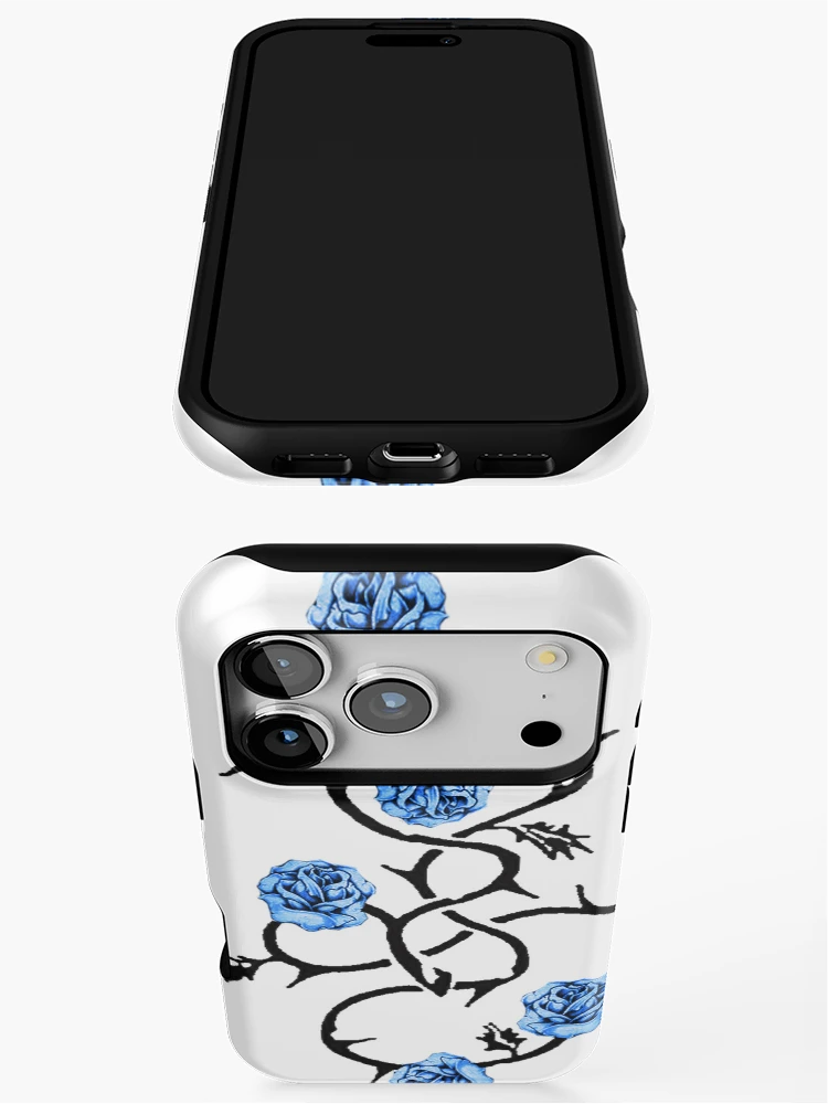 Thumbnail 3 of 4, iPhone Case, Four Blue Roses designed and sold by Becky Pike.