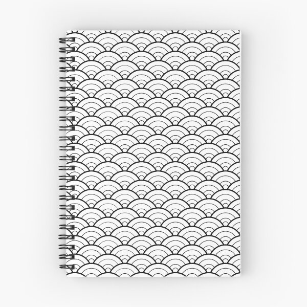 Item preview, Japanese Waves Pattern (black/white) designed and sold by Design Minds Boutique.