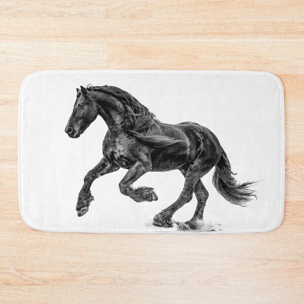 Item preview, Black and White Friesian Horse designed and sold by OryPhotography.