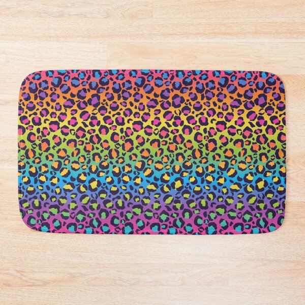Item preview, Bright Rainbow Ombre Gradient Leopard Print Pattern designed and sold by 8118420I.