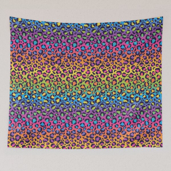 Item preview, Bright Rainbow Ombre Gradient Leopard Print Pattern designed and sold by 8118420I.