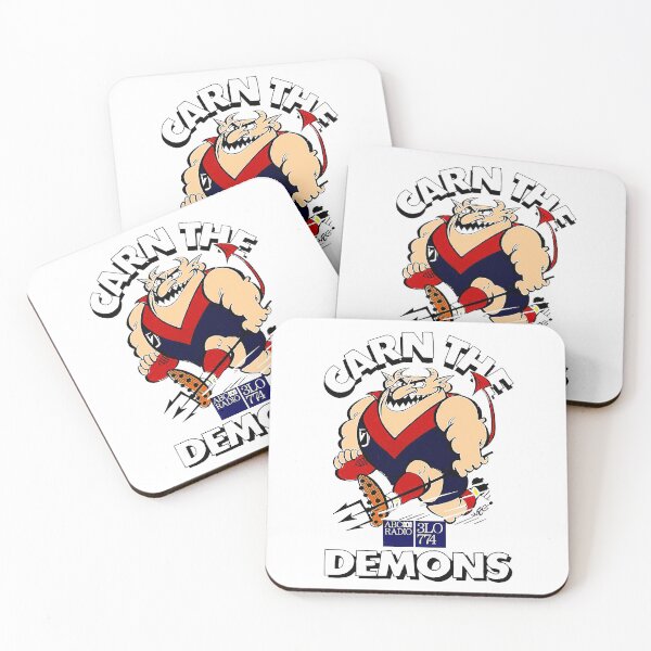 4 x BLUES CARLTON OR OTHER FOOTBALL AUSSIE RULES DRINK COASTERS 