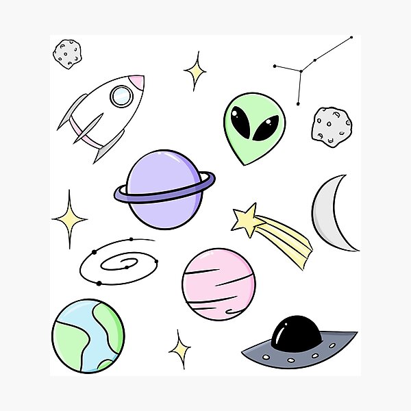 Space Aesthetic Photographic Print