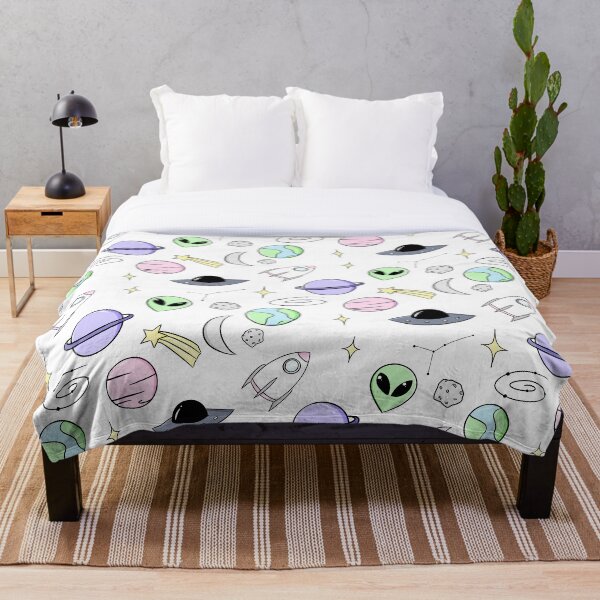 Space Aesthetic Throw Blanket
