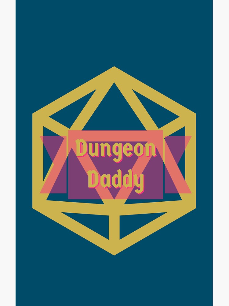 "Dungeon Daddy " Sticker by Katefinated | Redbubble