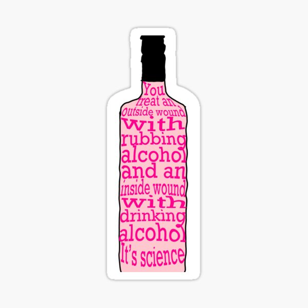 Alcohol Sticker Pack Twisted Tea Malibu Trulys Pink Whitney Titos Paper