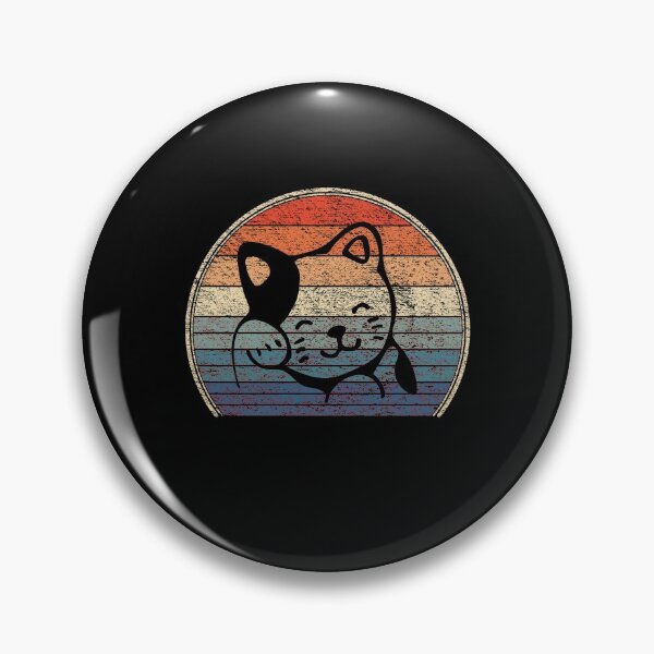 Item preview, cute cat colorful retro logo designed and sold by pirminio.