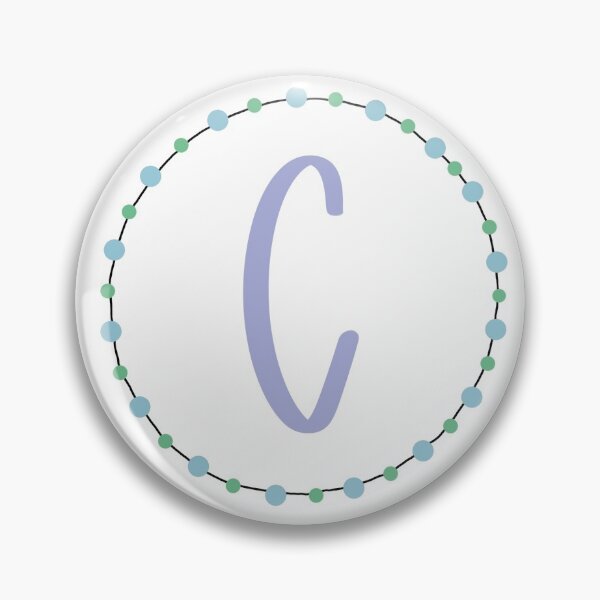 Item preview, Blue, Green Purple Circle C designed and sold by Meghan Hill.