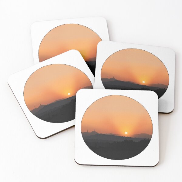 Item preview, Sunset over the hills designed and sold by PaintPsd.