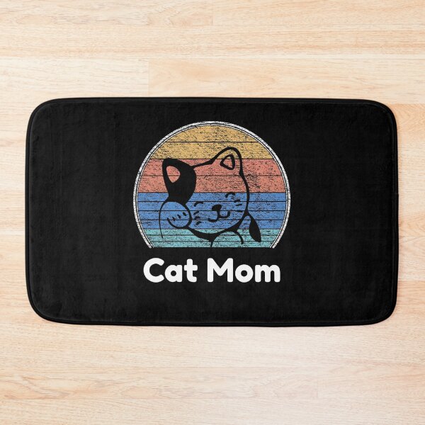 Item preview, cat mom colorful vintage logo designed and sold by pirminio.