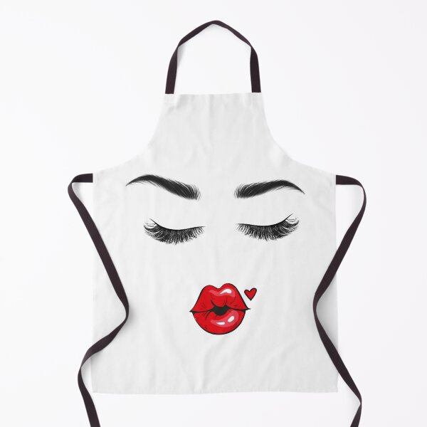 Item preview, Eyelashes and red lips kiss designed and sold by Mermaidssparkle.