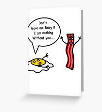 Breakfast drama Greeting Card