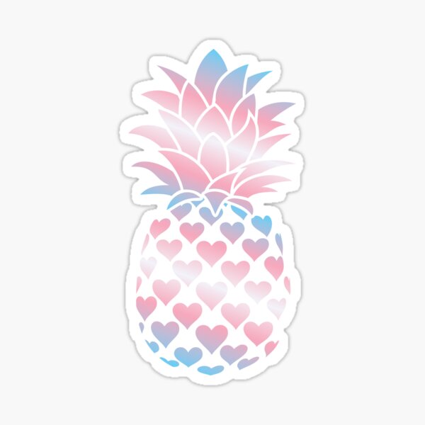 Trans Pineapple Sticker