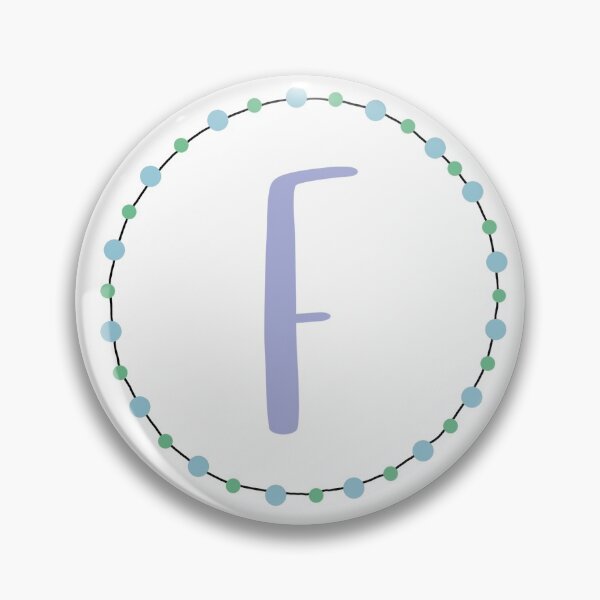Item preview, Blue, Green Purple Circle F designed and sold by Meghan Hill.