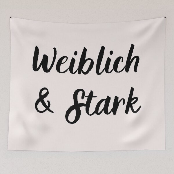 Item preview, Weiblich und Stark Feminine and Strong Feminist German designed and sold by Time4German.