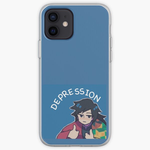 Fight against depression / blue version iPhone Soft Case