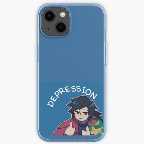 Fight against depression / blue version iPhone Soft Case