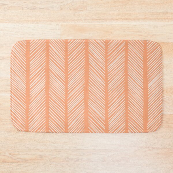 Item preview, Cantaloupe Herringbone designed and sold by ColorObsession.