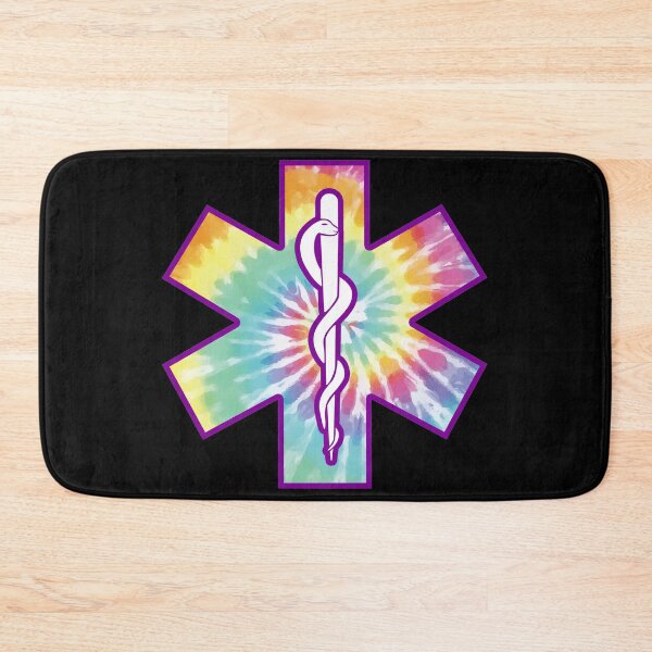 Item preview, EMT Paramedic Star of Life EMS Colorful Tie Dye  designed and sold by JessieJune.