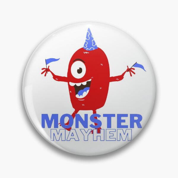 Item preview, Red and Blue animated monster - Monster mayhem designed and sold by priyankajustine.