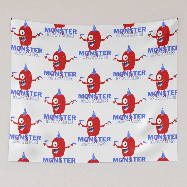 Item preview, Red and Blue animated monster - Monster mayhem designed and sold by priyankajustine.