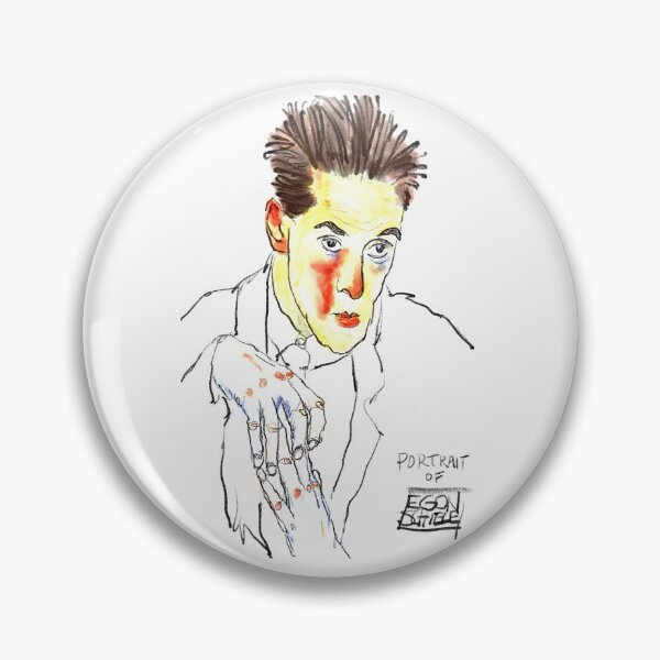 Item preview, Portrait of Egon Schiele designed and sold by Krista Wells.