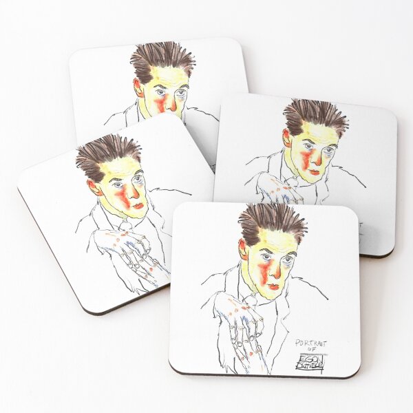 Item preview, Portrait of Egon Schiele designed and sold by Krista Wells.