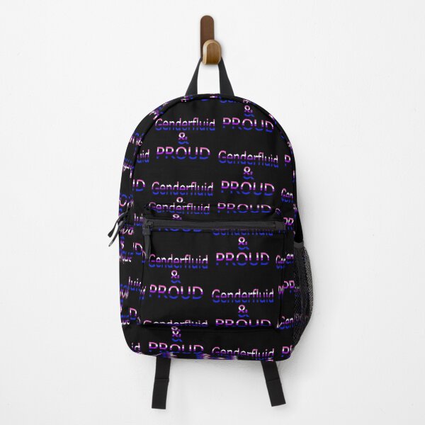 Item preview, Genderfluid and Proud (black bg) designed and sold by Falln.
