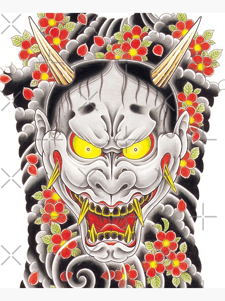 Goro Majima Hanya tattoo (with flowers) by thehollowpoint