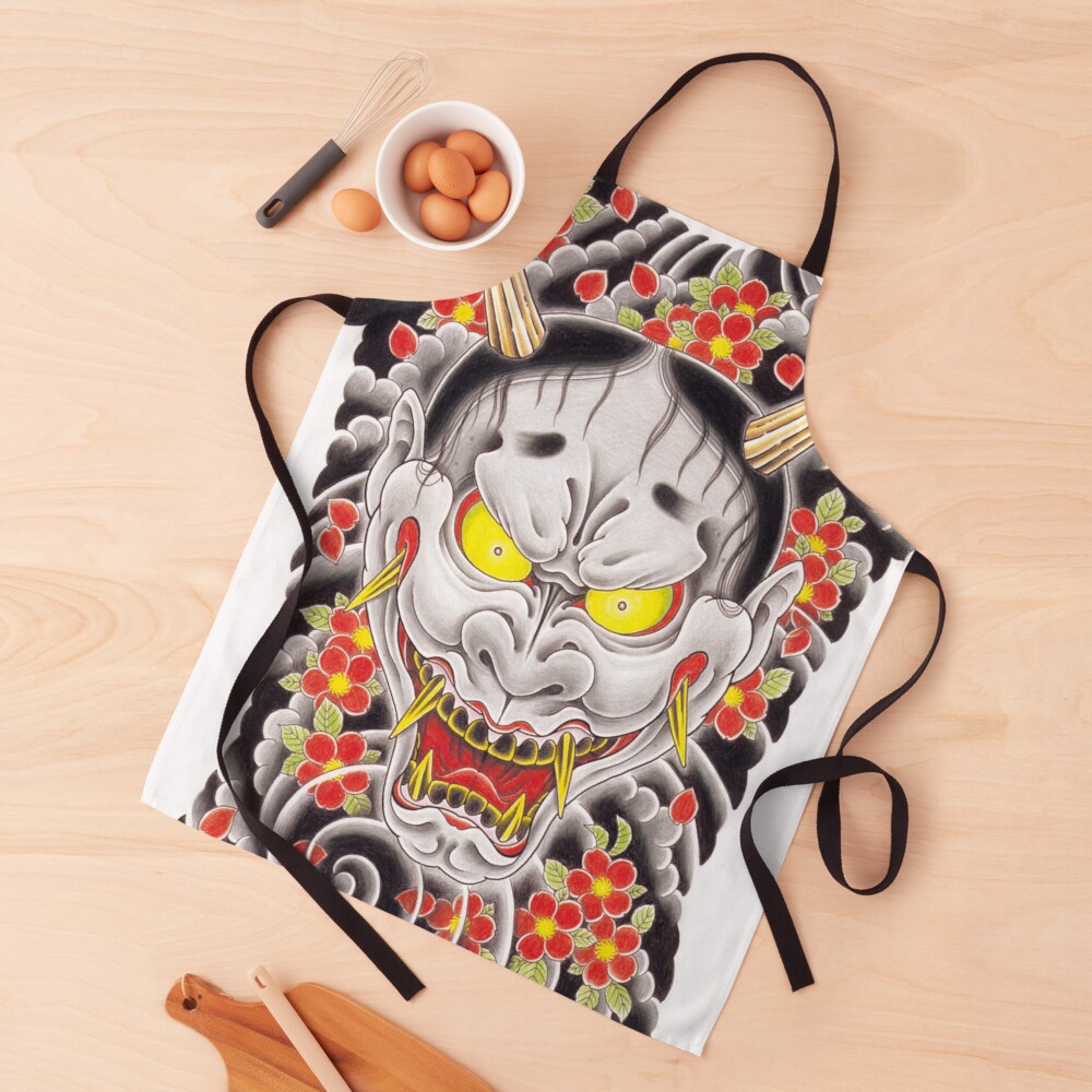 Goro Majima Hanya tattoo (with flowers) Apron