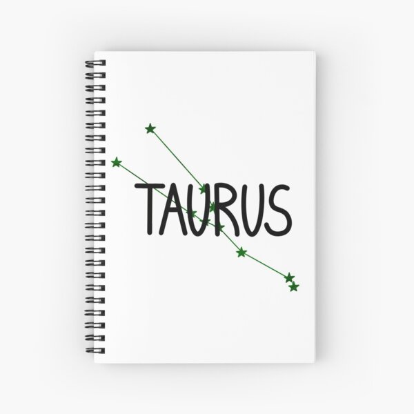 Taurus Green Spiral Notebook