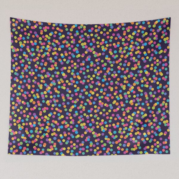 Item preview, Bright Rainbow Ombre Gradient Confetti Pattern designed and sold by 8118420I.