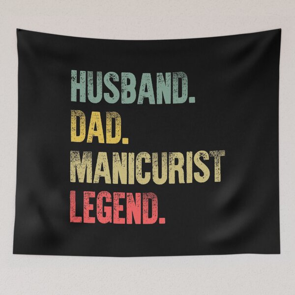 Item preview, Funny Men Vintage T Shirt Husband Dad Manicurist Legend Retro designed and sold by Bendthetrend.